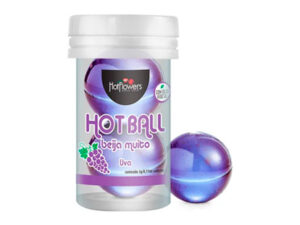 Lubricante en Perlas Hot Ball Uva